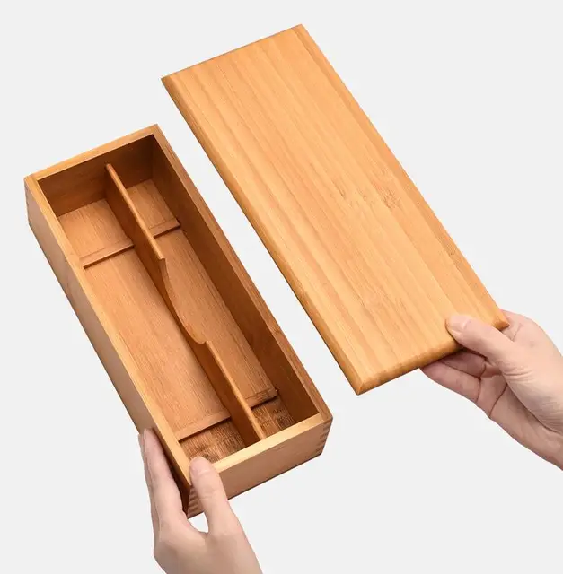 Accesorios de cocina Cubertero cajon extensible , organizador de cubiertos,  cubertero mandera bambu, extensible con 5 a 7 Compartimentos 238668 -  AliExpress