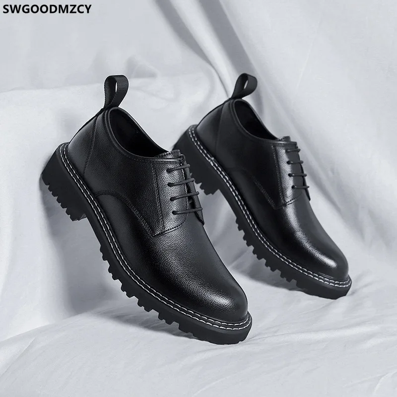 

Туфли-оксфорды Мужские повседневные, свадебные классические официальные туфли для мужчин, офис, 2024 итальянский парикмахер