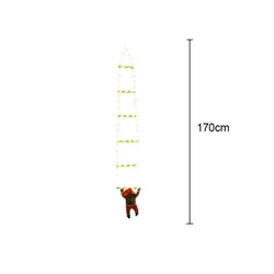 Festive LED Climbing Santa Ladder Light for Multicolor (1.7M(0.67inch))