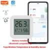 Tuya Temperature Humidity Sensor Mini LCD Display Compatible with Bluetooth APP Remote Control Thermometer Hygrometer 1