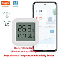 Tuya Temperature Humidity Sensor Mini LCD Display Compatible with Bluetooth APP Remote Control Thermometer Hygrometer 1