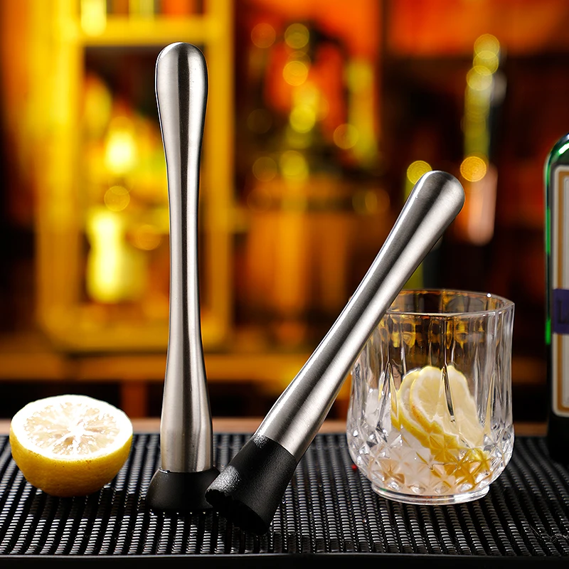 Stainless Steel Crushed Ice Hammers Manual Ice Crushers Fruit Lemon Rammer Bar Tools Shaker Cup Cocktail Muddler Crushed
