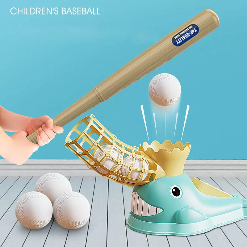 

Children Baseball Launcher Outdoor Sport Toys Automatic Baseball Pitching Machine Funny Ejection Baseball Training Toys