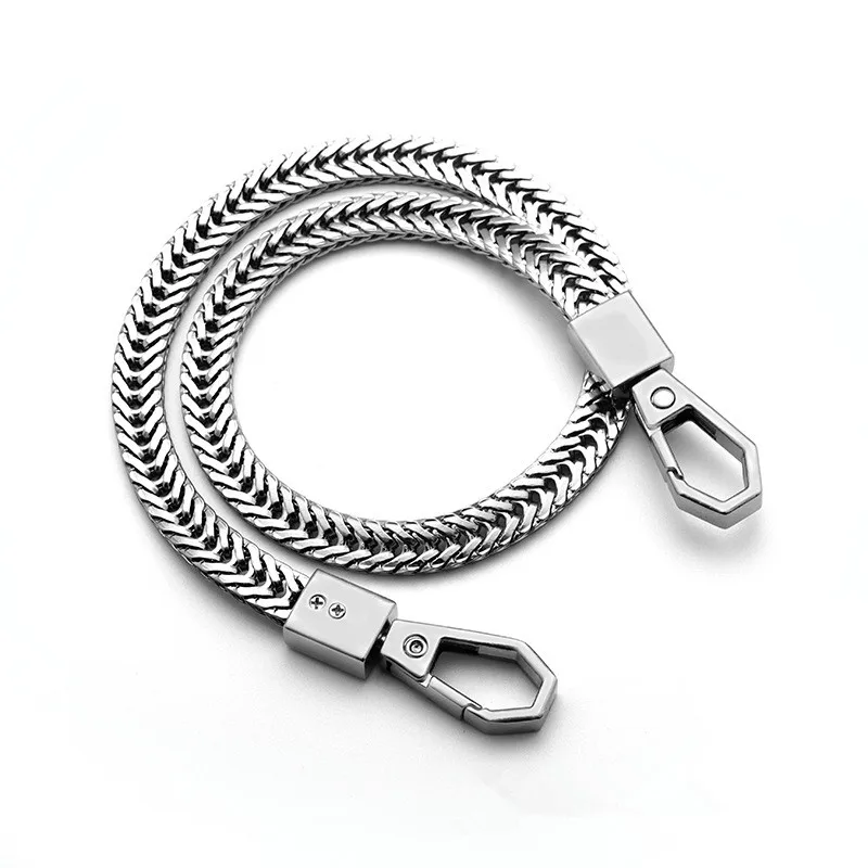Unisex Punk Hip Hop Metal Ring Jeans Waistband Chain Accessory