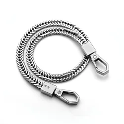 Unisex Punk Hip Hop Metal Ring Jeans Waistband Chain Accessory (E)