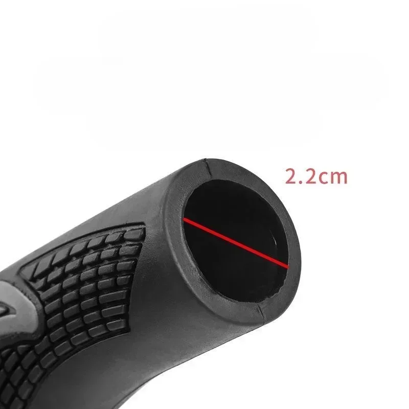 Mountain Bike Sheep Horn Sub bike Grip Handle Shock and Dust proof Bicycle Grip Rubber Bilateral Locking