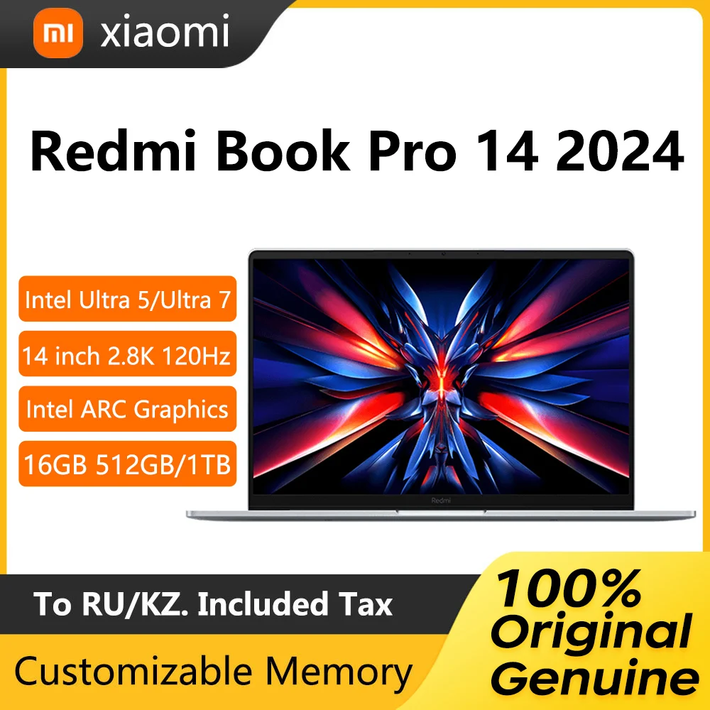 2024-Xiaomi-Redmi-Book-Pro-14-Laptop-14-Inch-2-8K-120Hz-Ultra-Retina ...