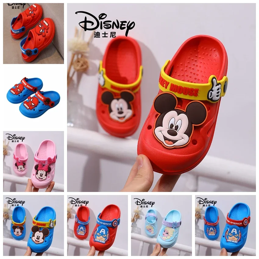 

Children Summer Sandals Spiderman Beach Shoes Boys Girls Captain America Mickey Mouse Minnie Kids Slippers Baby Sandals Toddler