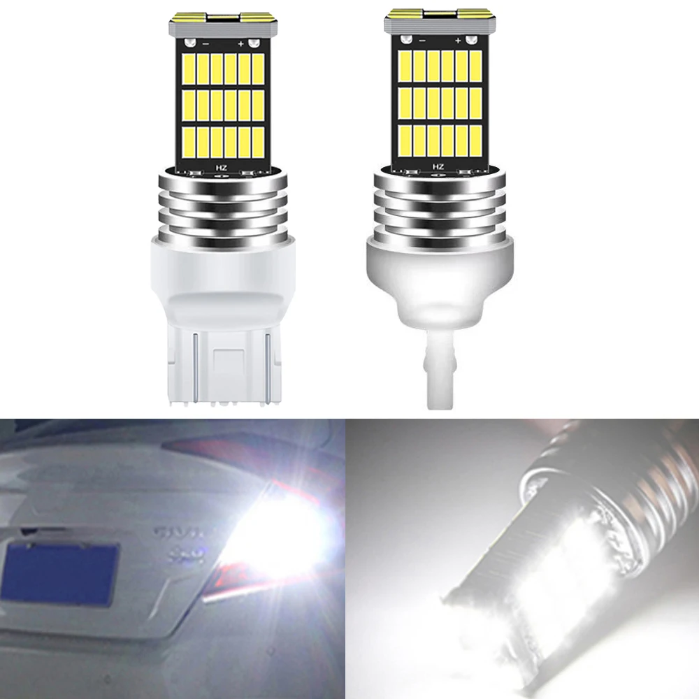 2pcs T20 W21/5W 7443 W21W 580 LED Brake Lamp Tail Light Canbus Stop ...