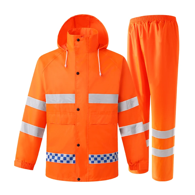 남성용 비옷 방수 정장 재킷 및 바지 오토바이 Bicyle Rinding Running Rescue Uniform
