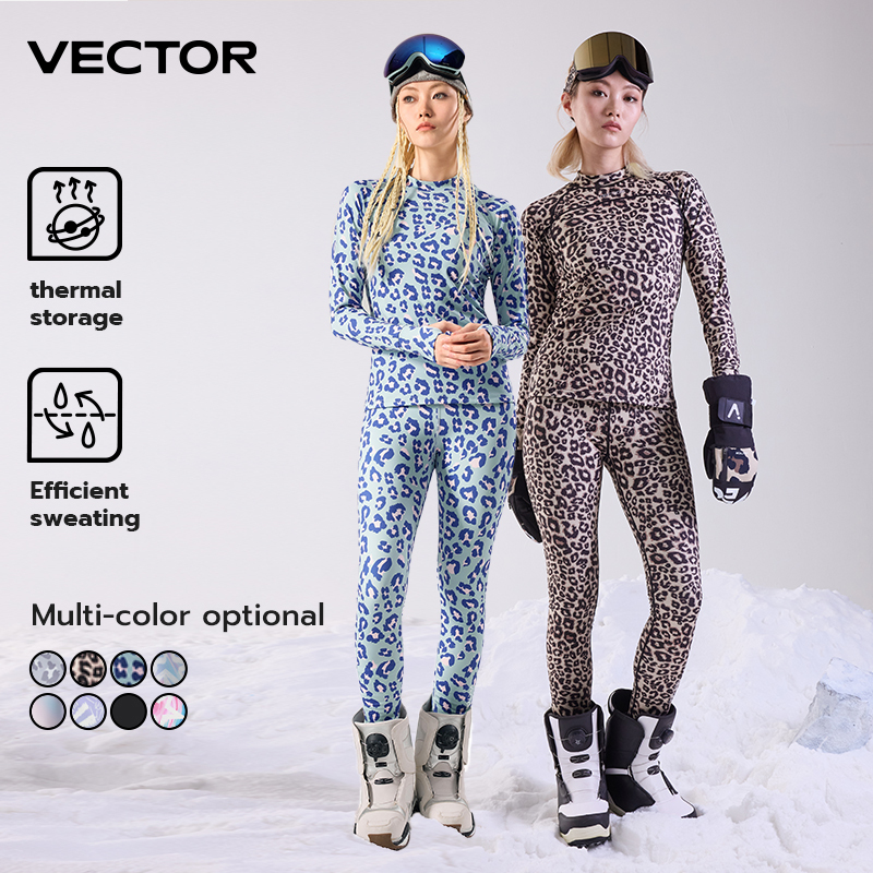 VECTOR Women Ultra Soft Winter Quick Dry Base Layering Set Microfiber Fleece Thermal Underwear Long Johns Set Clothes Plus Pants