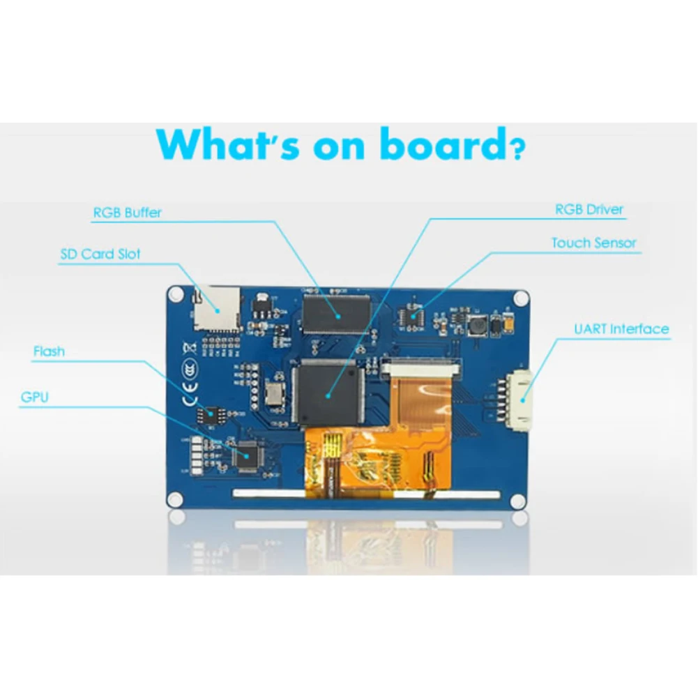 Nextion 3.5 inch HMI LCD Touch Display Screen Module NX4832T035 for Arduino Raspberry Pi Basic Version