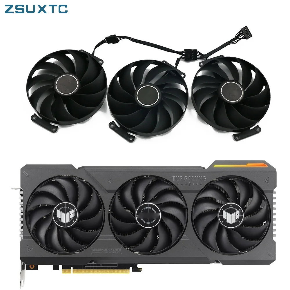 Ventola Per Scheda Grafica Rtx4070 Rtx4060Ti A 7 Pin Muslimexayb Da 90Mm Per Asus Tuf Gaming Rtx 4070 Ti 4060 Ti Oc Edition Gaming