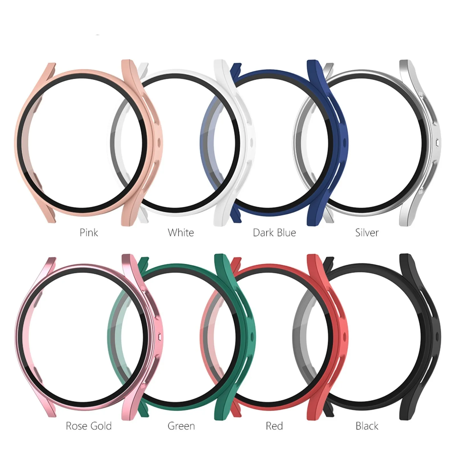 

Совместим с Samsung Galaxy Watch 5 44 мм Защитная пленка для экрана из закаленного стекла + гальванический матовый чехол все включено