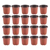 200Pcs 4 Inch Plastic Flower Seedlings Nursery Supplies Planter Pot/Pots Containers Seed Starting Pots Planting Pots 1