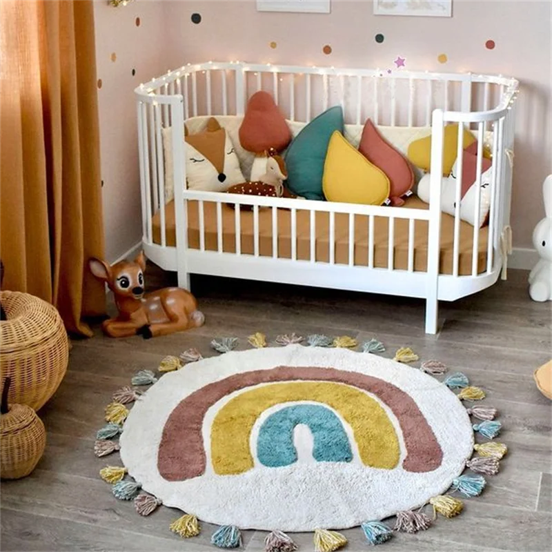 Tapis Chambre Bébé Fille Arc-en-ciel