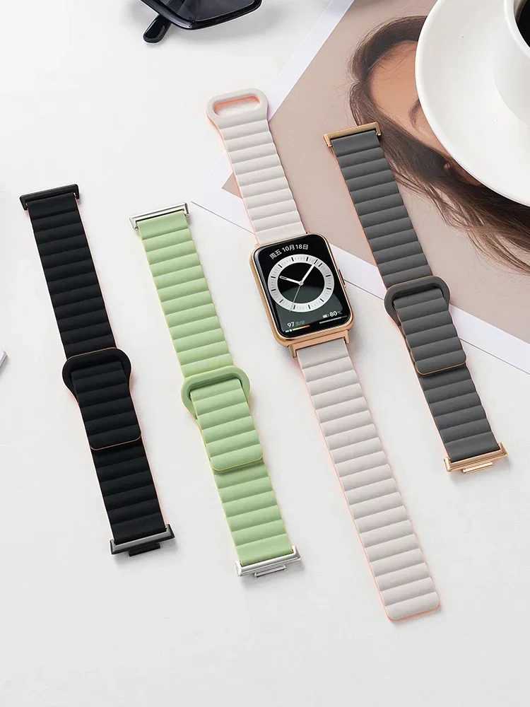 Magnetic Silicone Loop Watchbands - Sport Wristband Bracelet Accessories