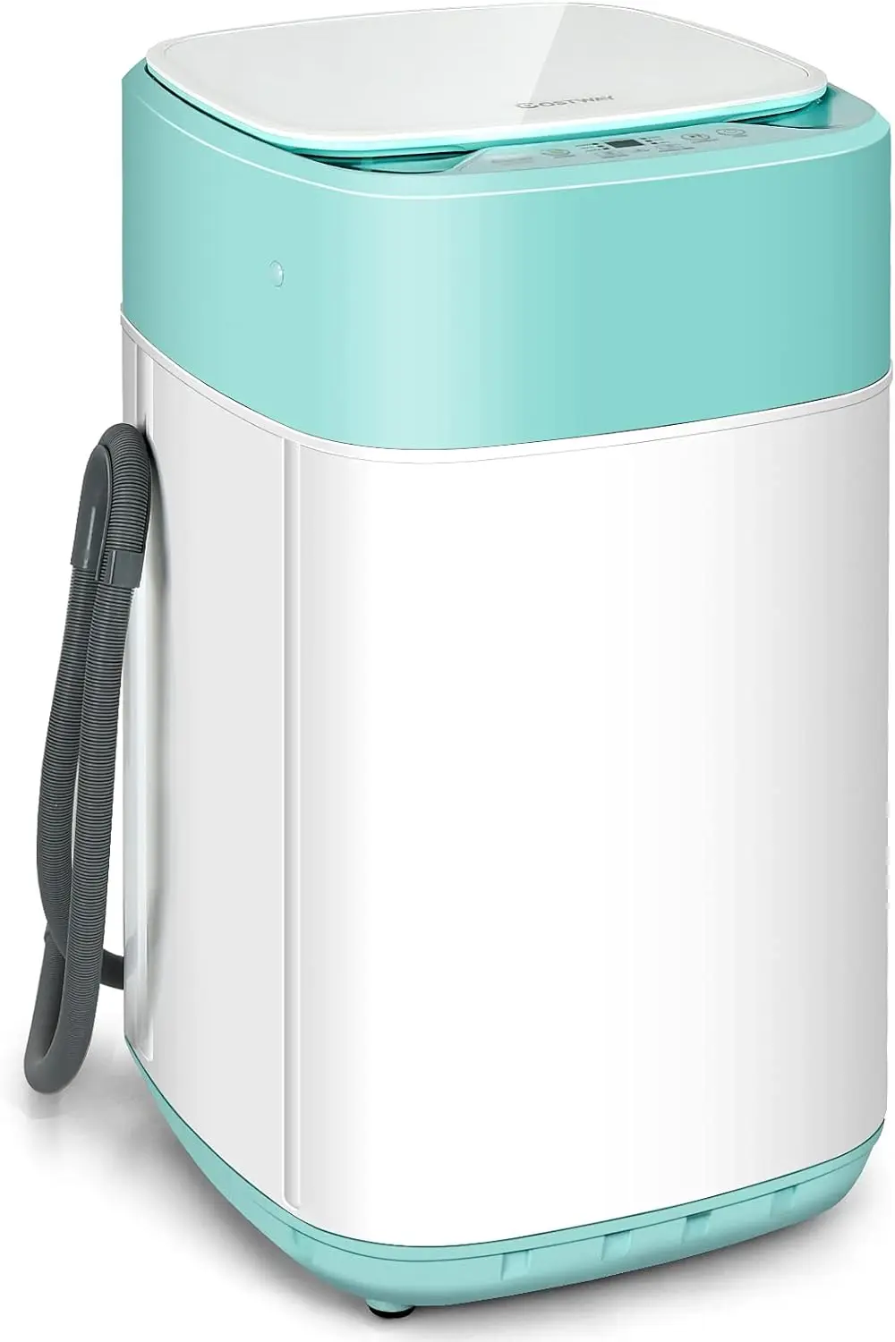 Portable Washing Machine, Built-in Drain Pump, 8Lbs Capacity, Full-Automatic washer with 6 Programs, Child Lock, Compact Laundry