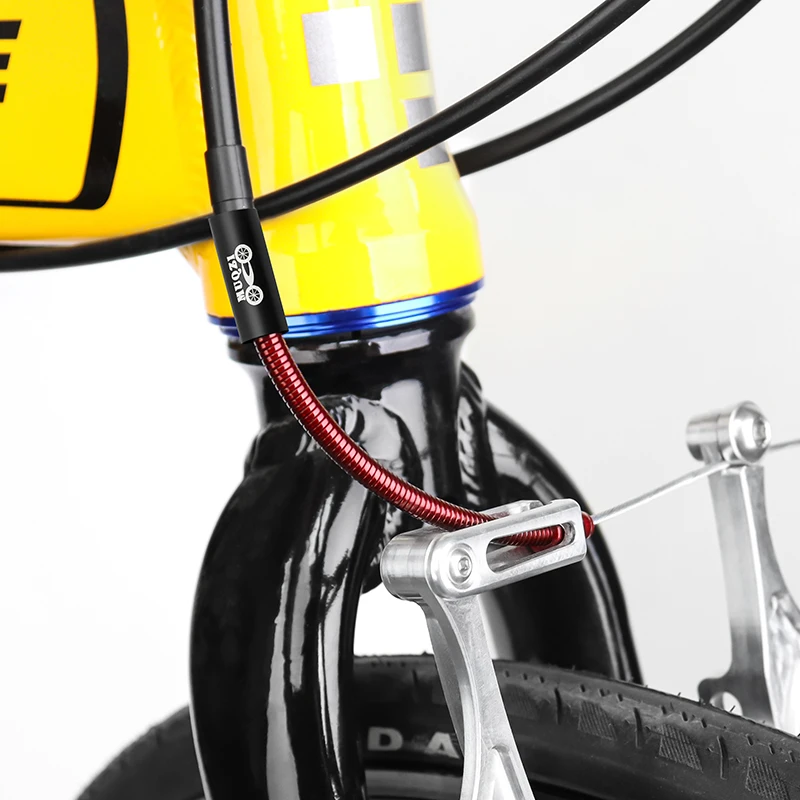 Bicycle Brake Cable Bicycle V Brake Parts MUQZI 2PCS Spring V Brake Noodle Stainless Steel Mountain Road Folding Bike Brake Bend Tube Cable Guide