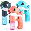 2022 New Cute Dolphin Shaped Electric Bubble Machine Lighting And Sounding Children's Outdoor Toys Boys Girls Birthday Gifts XPY 1