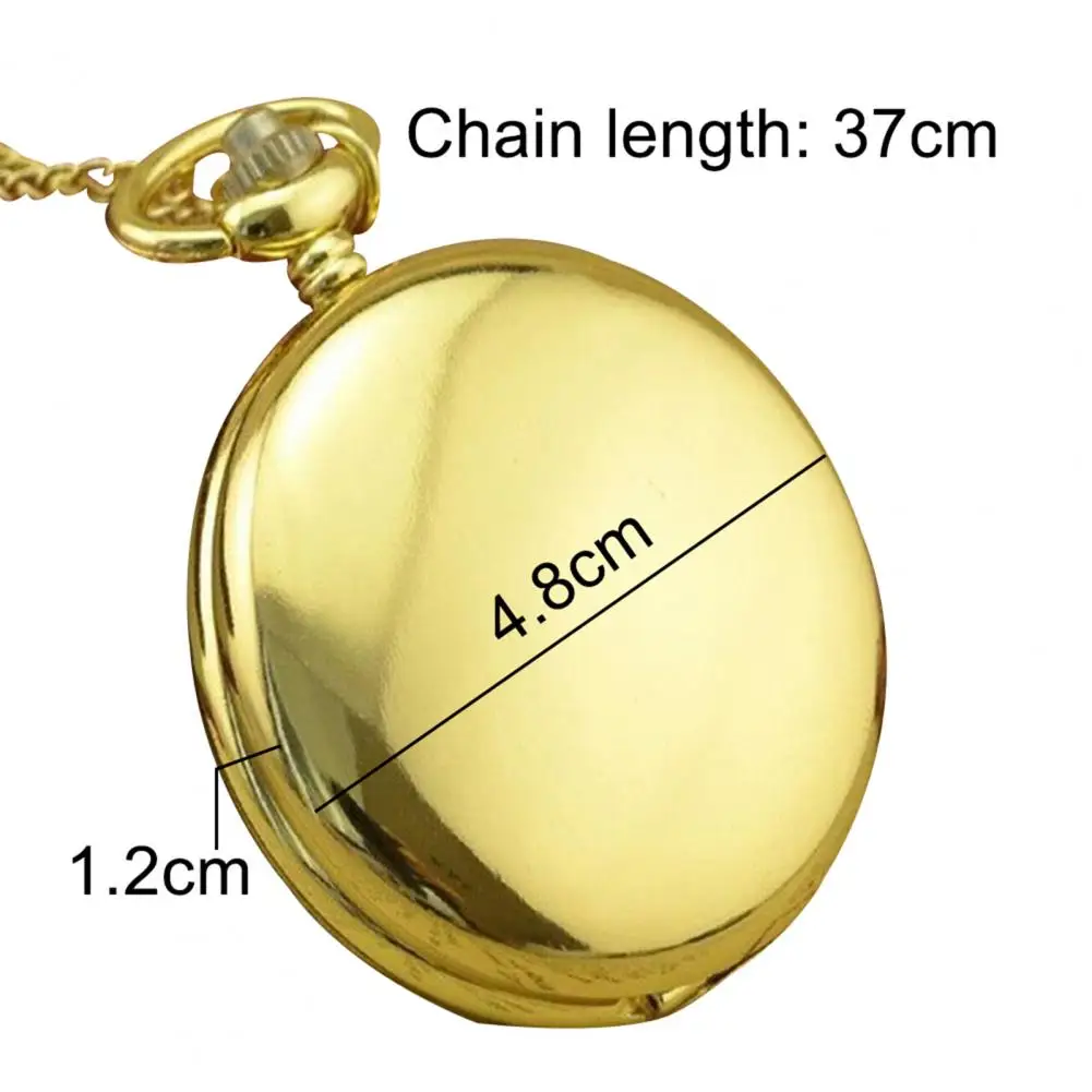 High Quality Men Women Pocket Watches 3 Colors Quartz Pocket Watch Smooth Vintage Pocket Watch for Daily Life