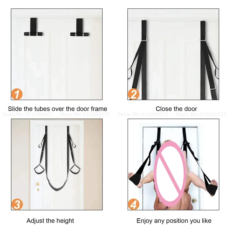 Adult BDSM Game Set with Sex Swing Toys Couples Restraints Erotic Sexual Harness for Women Men Gifts for Lovers' Sex Shop