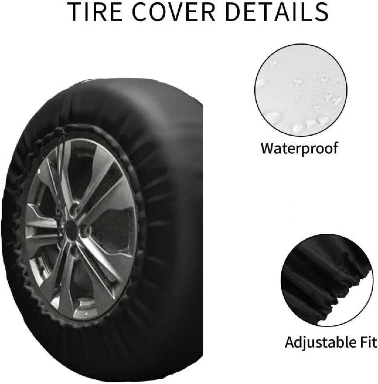 Spare Tire Cover Universal Tires Cover Running Horse Car Tire Cover Wheel  Weatherproof and Dust-Proof UV Sun Tire Cover