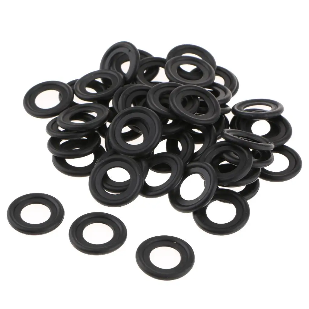 

50 Pieces Rubber Oil Drain Plug Crush Washer Gaskets for GM