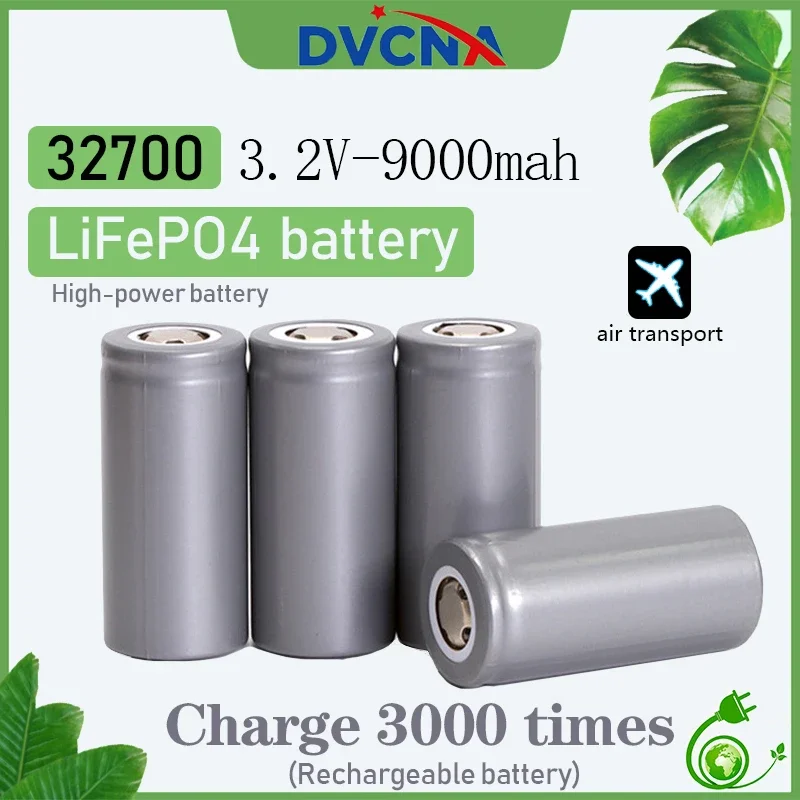 

Original 3.2V 32700 9000mAh LiFePO4 55A high-power maximum continuous discharge battery
