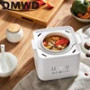 DMWD 1L Electric Slow Cooker Ceramic Linner Multifunction Soup Porridge Cooker Baby Food Cooking Pot Steamer Electric Cooker 4