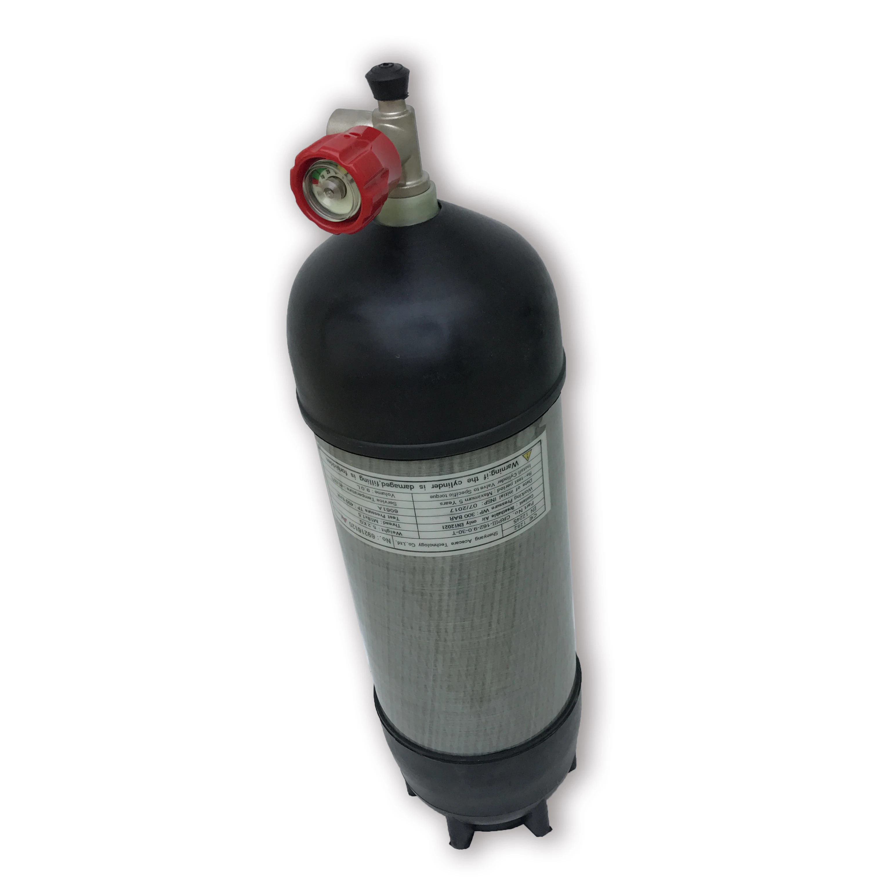 Acecare Paintball PCP Rifle 9L CE 4500Psi Scuba Carbon Fiber Tank with Valve