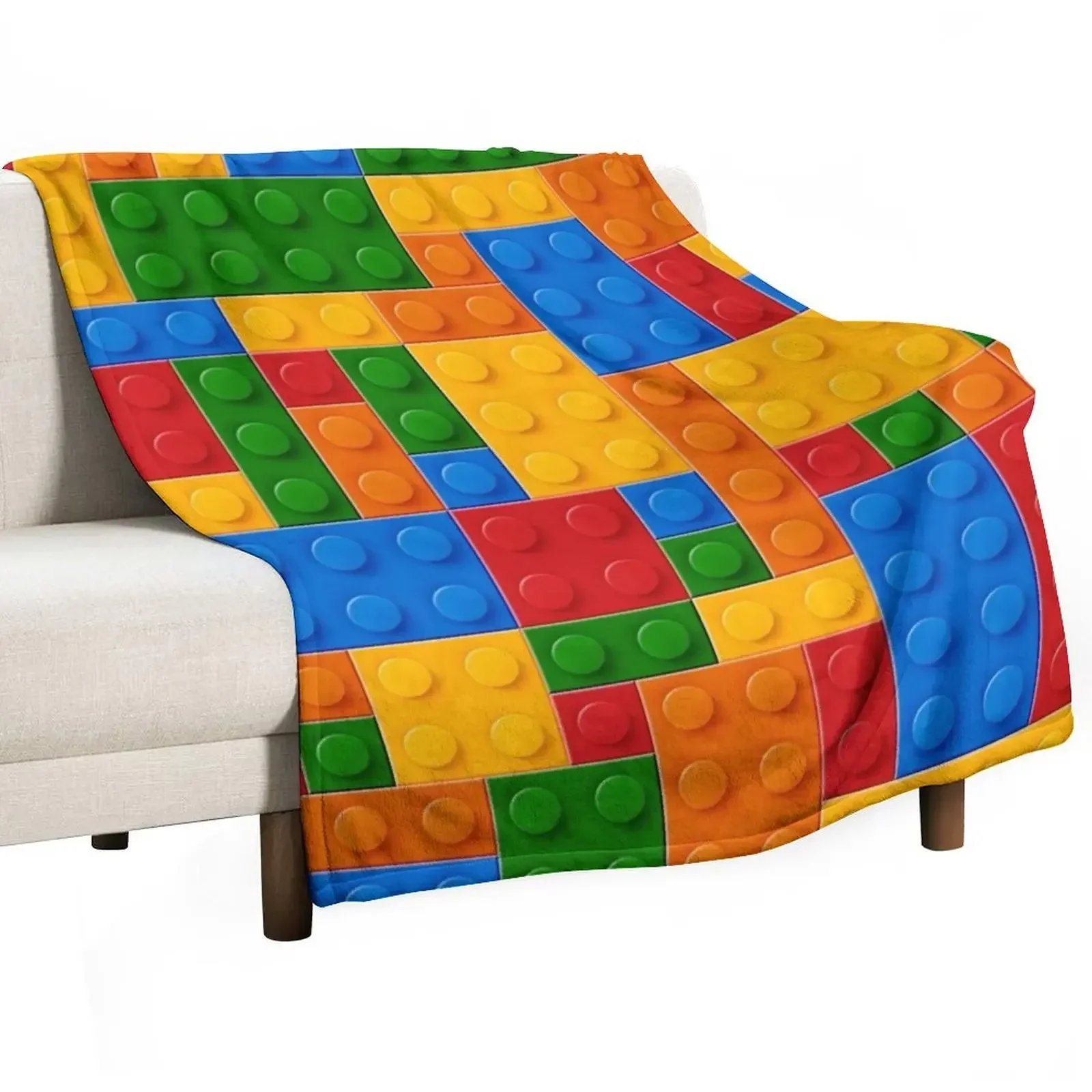 

Plastic Building Blocks Toy Throw Blanket Soft Big Winter beds anime Blankets