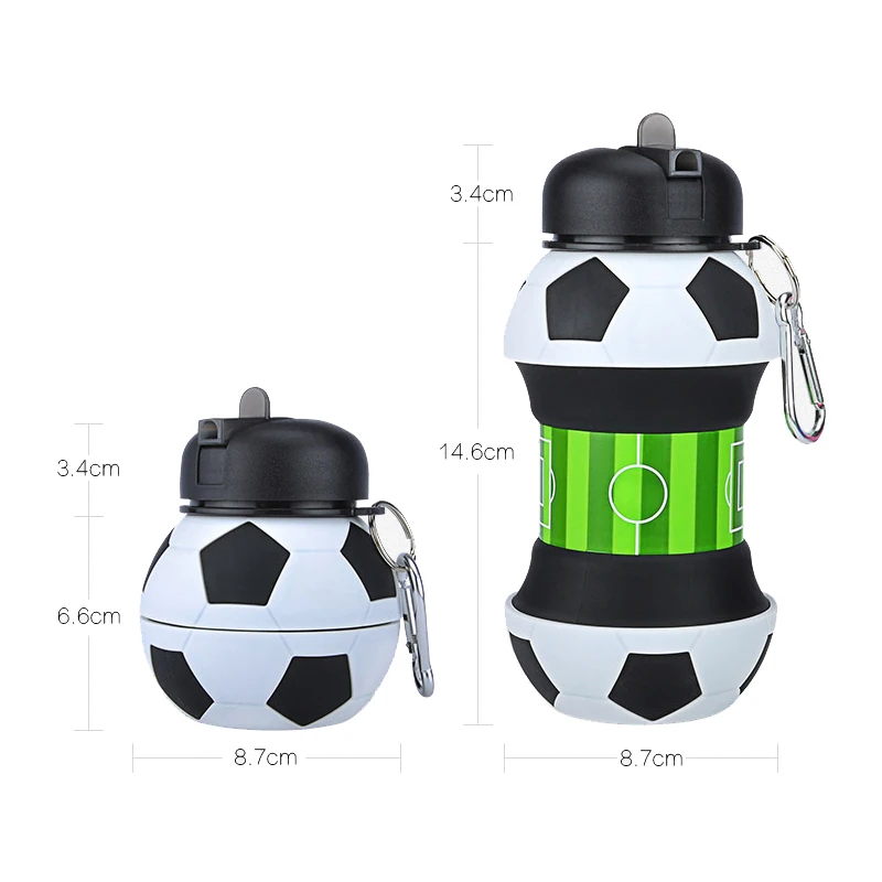 Gourde Balle De Tennis Fun Eco-Moms – Jaune, Avec Bec Verseur Et Clip, Neuve