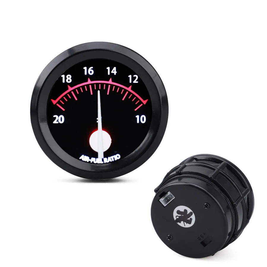 원형 자동차 디지털 공기 연료 비율 게이지, 2 인치 52mm, 12V 공기 연료 계량기, LED 백라이트