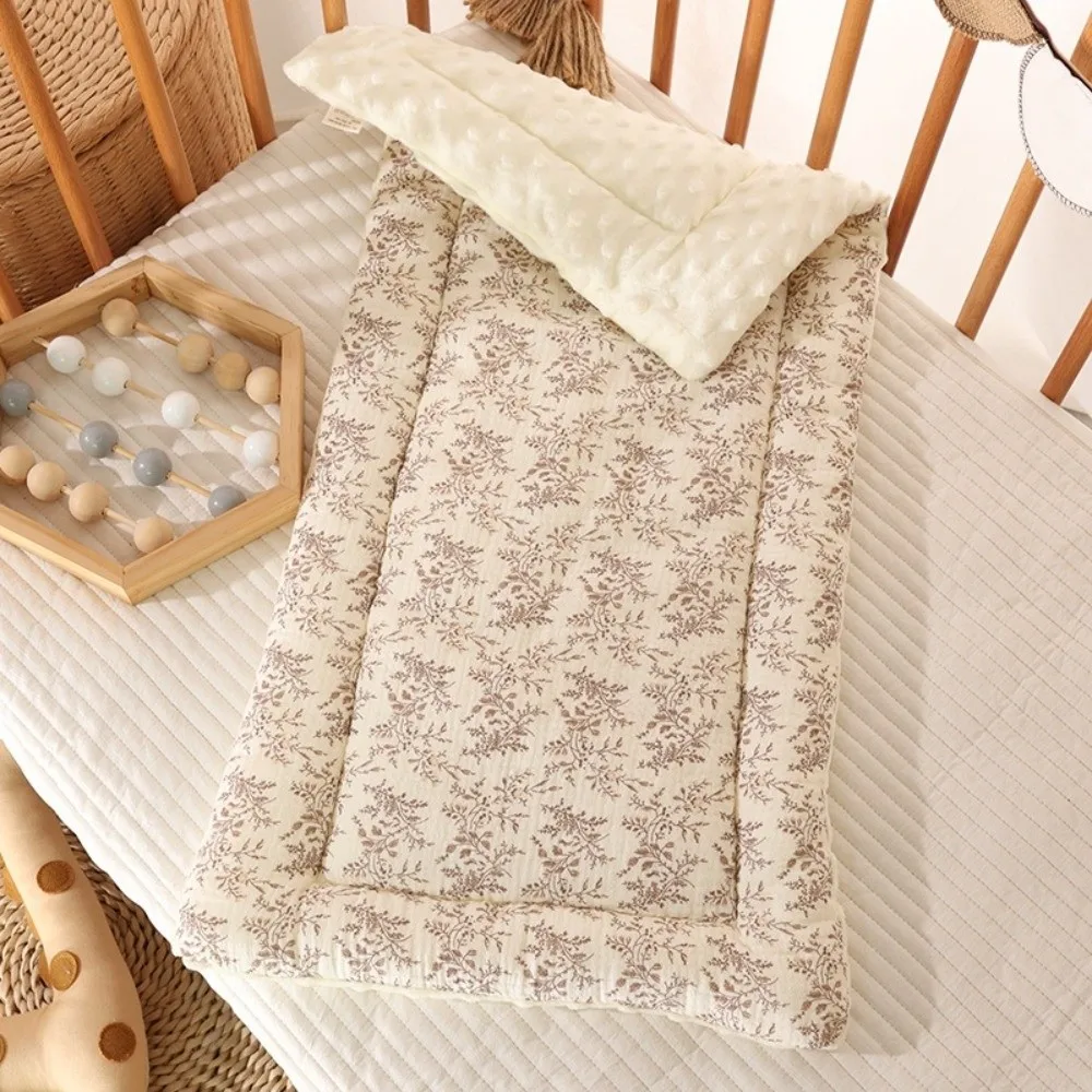 Washable Cartoon Baby Stroller Cushion Rainbow Flower Trolley Mattress Soft Square Baby Seat Cushion Seat Liner