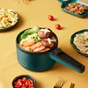 Multifunctional 220V Electric Cooker & Double Steamer for Hotpot, Noodles, Rice, Eggs, Soup. 2