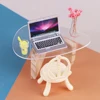 1:12 Dollhouse Miniature Item Coffee Table End Table Tea Chair Dessertion Furniture Kitchen Model DIY Life Scene Decorative Toy 1