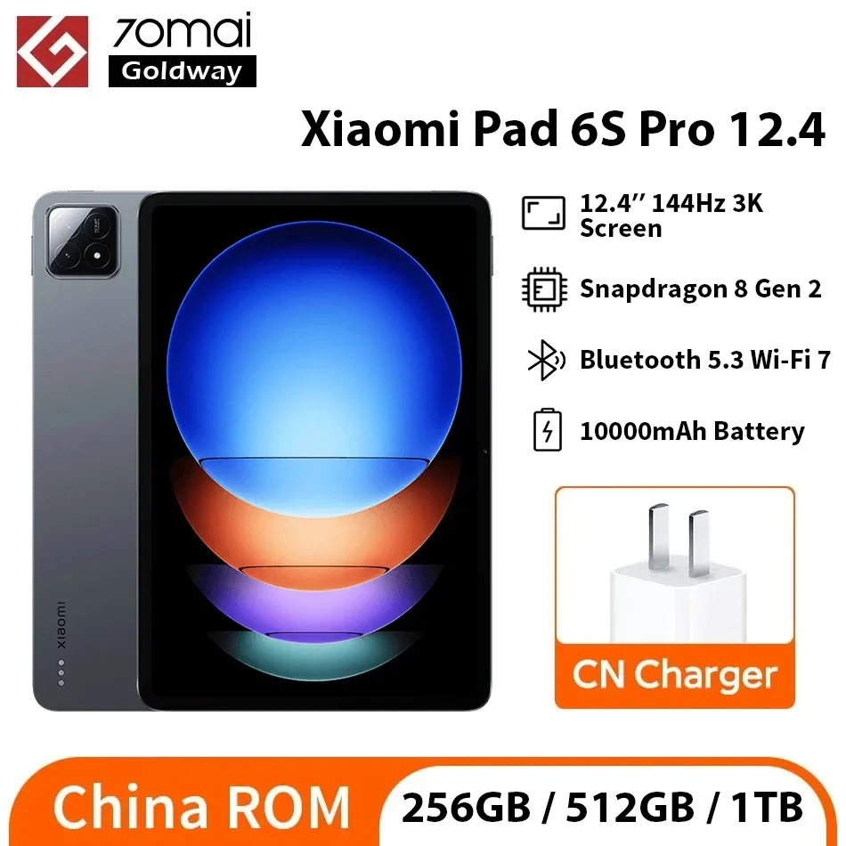 Xiaomi Pad 6S Pro 12.4 256GB 512GB 1TB 12.4インチ3Kディスプレイ