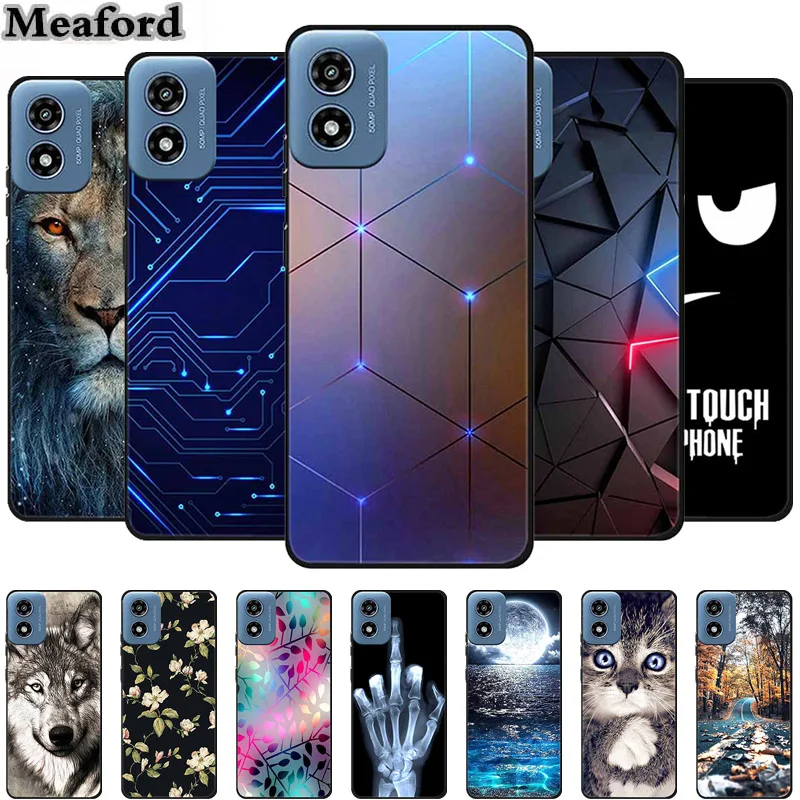 Animal-Themed Soft Silicone Phone Case - Wolf Design -