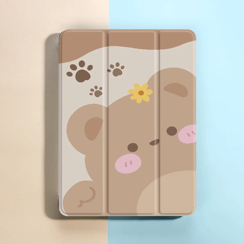 Adorable Bear Tablet Case with Pen Holder