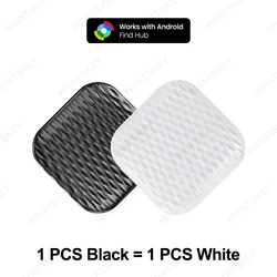 Smart Location Tracker for Android Devices - Enhanced Positioning Key Finder with Google Find Hub App Compatibility (Black1pcs - White1pcs)