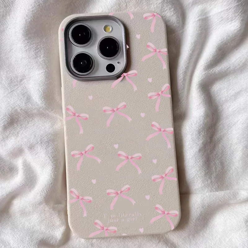 Elegant Black Bow Shockproof Silicone Phone Case