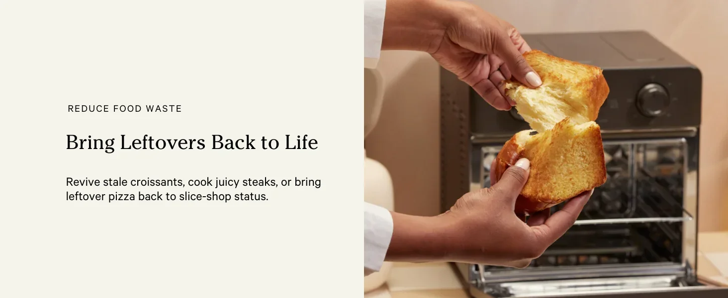 air fryer toaster oven roast bake meals healthier toast functions stainless steel easy baking quick