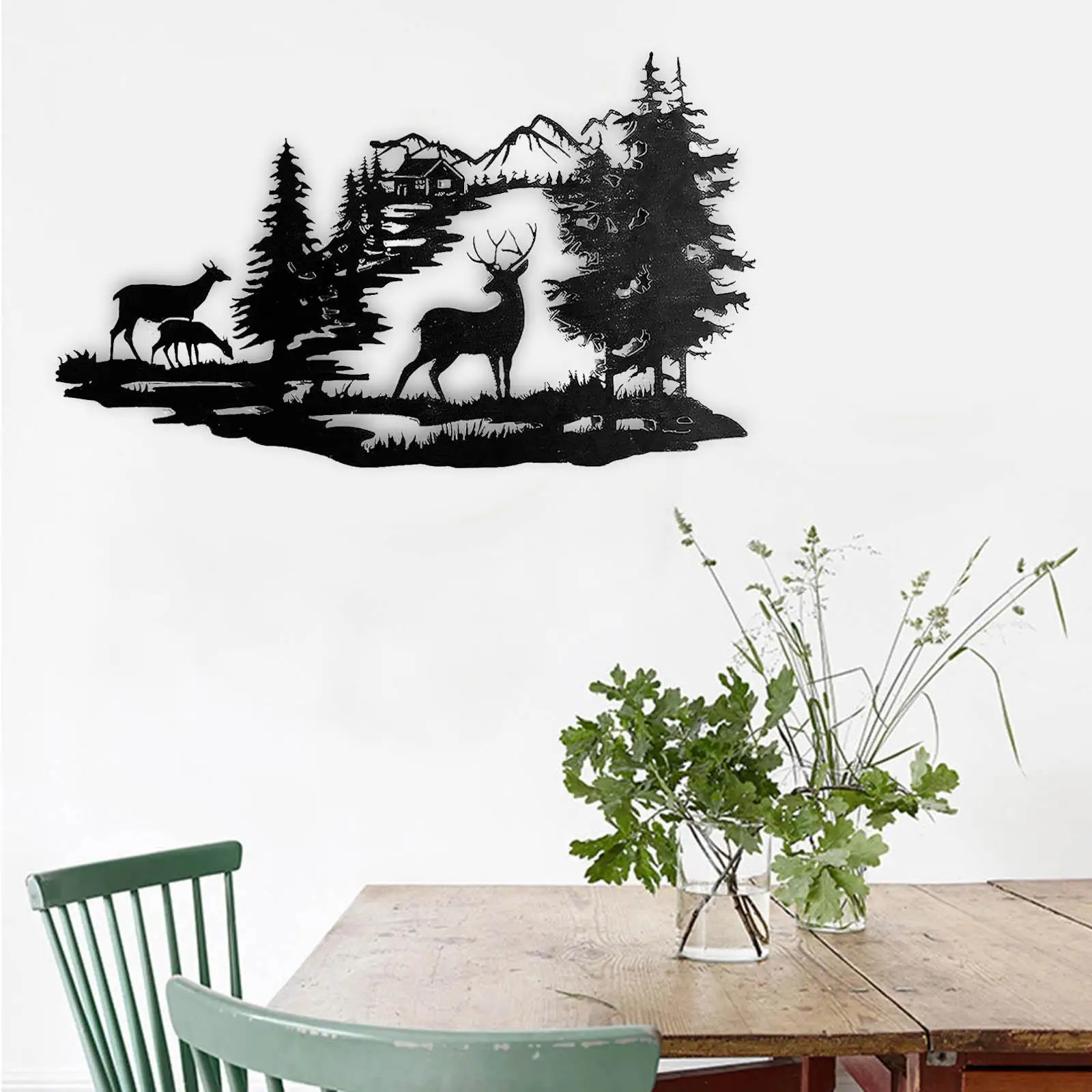 

Metal Deer Wall Art Decor Wall Decoration for Home Housewarming Gift Bedroom