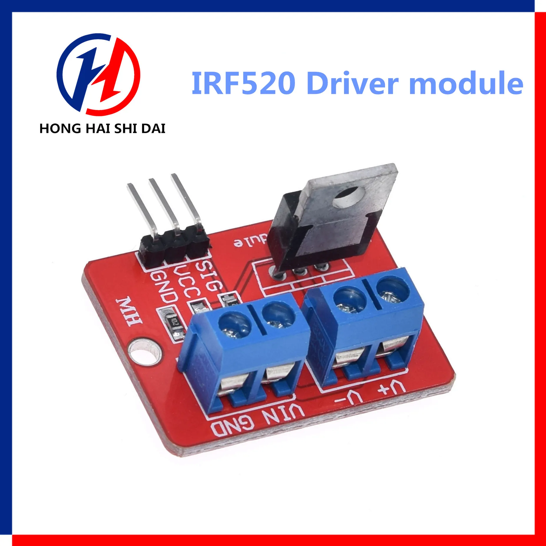 Pulsante Mosfet Superiore 0-24V Irf520 Modulo Driver Mos Per Braccio Mcu Raspberry Pi
