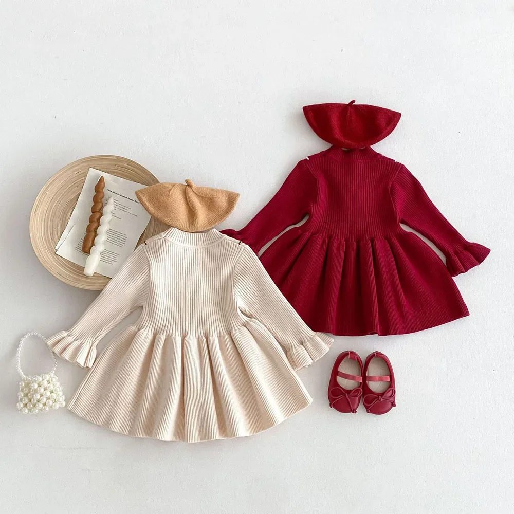 Girls Knitted Autumn Dress