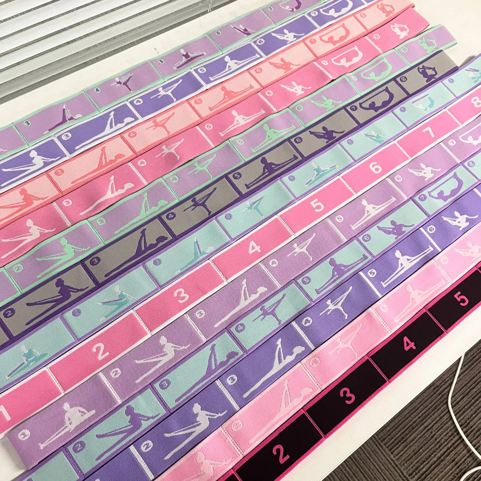 Yoga Resistance Bands Yoga Sport Resistance Bands Pilates Training Gym Fitness Home Exercise Elastic Band Children Dance Yoga Belt Accessories