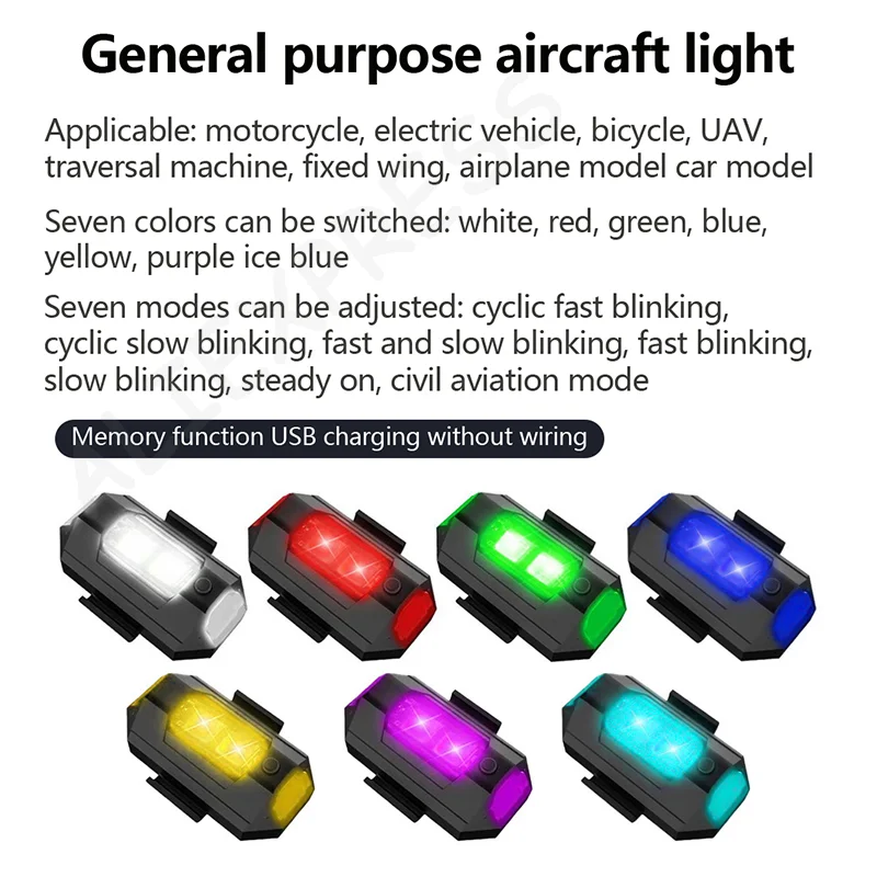 Lampe LED magnétique 12V 7 couleurs avec télécommande, montrant les différentes options de couleurs.