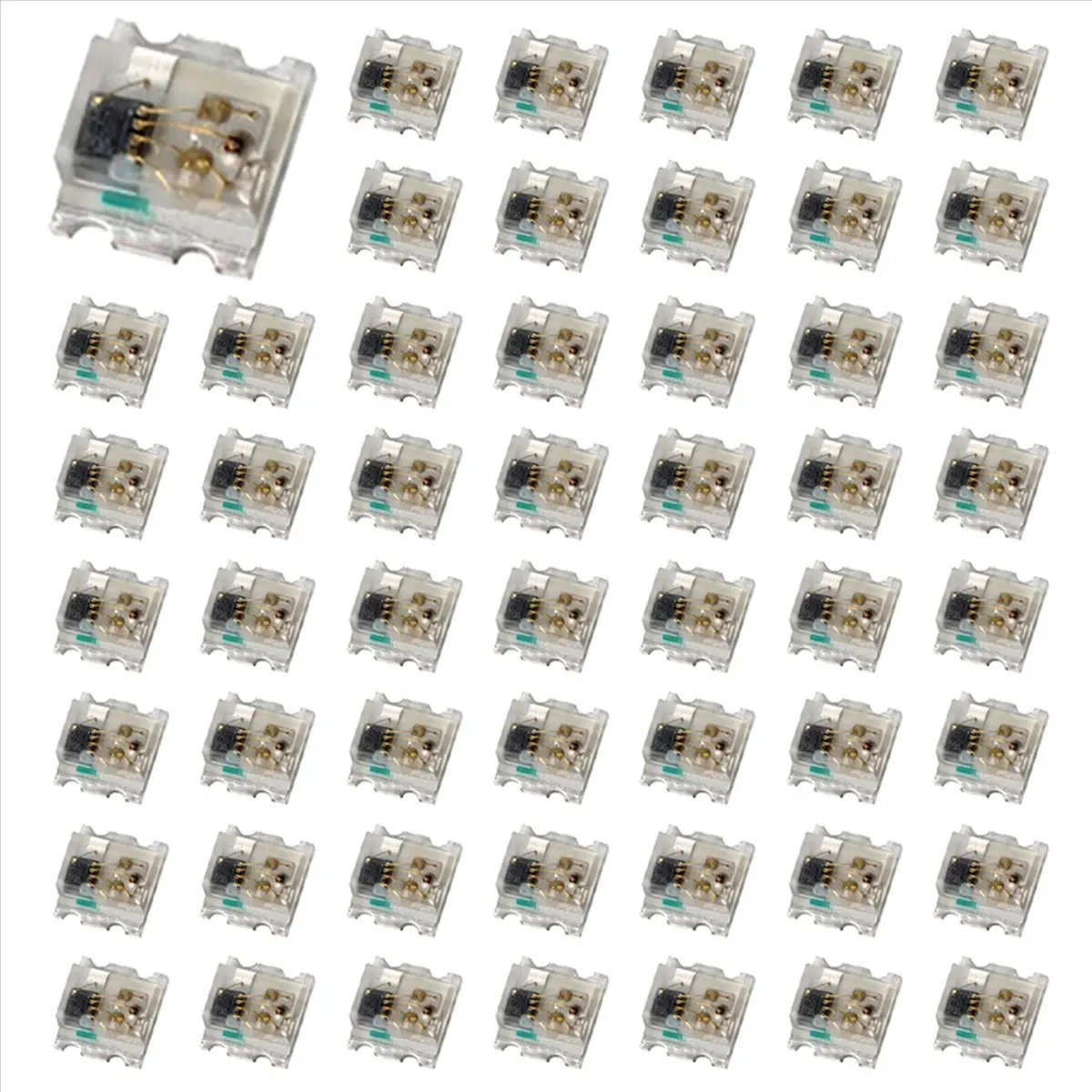 A74E-1200Pcs WS2812 2020 LED 칩 4핀 미니 화이트 PCB 주소 지정 가능 디지털 RGB 풀 컬러 LED 칩 DC5V LED 스트립 스크린용