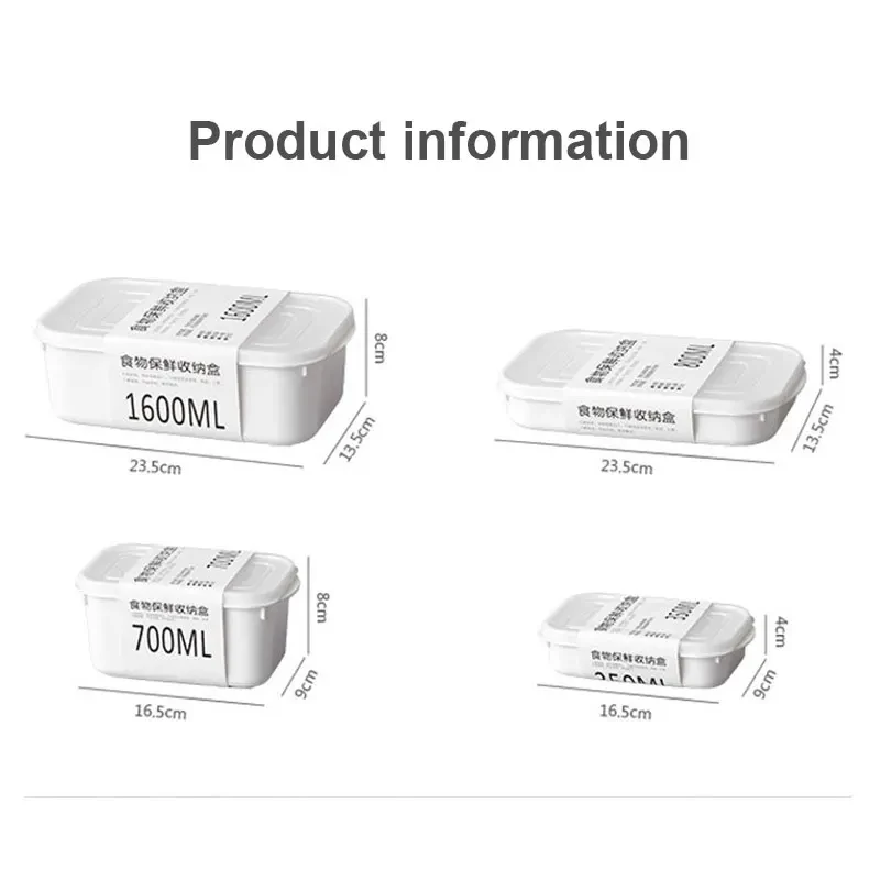 Refrigerator Food Storage Containers Special Sealed Box Kitchen Freezer Seal Bin Vegetable Fruit Meat Fresh Box Food Organizer